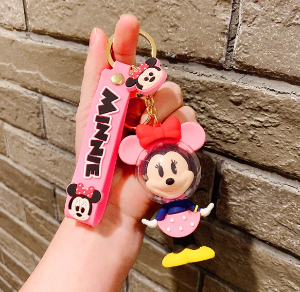 New Disney Space Minnie PVC Handbags Bags Hanger Pendant Keychains Key Rings
