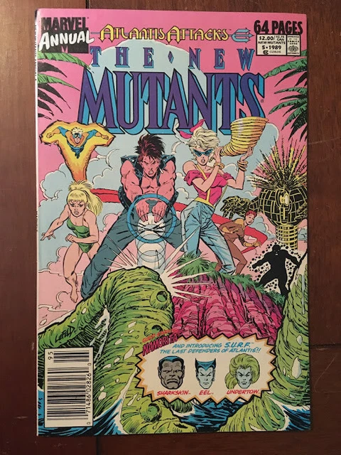 New Mutants Annual # 5 Fine Marvel Comics 1989 1St Rob Liefeld On Title