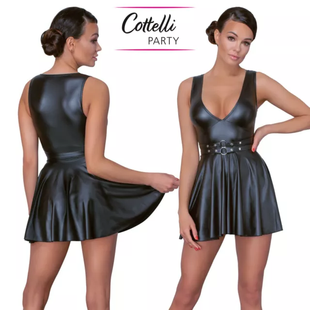 Cottelli Collection Sexy VESTITO corto aderente ABITO svasato MINI DRESS flared