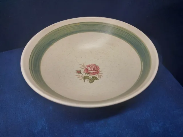 Vintage Canonsburg Pottery Blush Pink Round Serving Bowl Retired Pattern