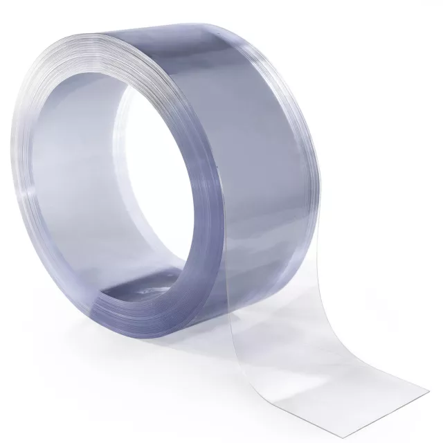 Strisce PVC tenda a strisce merce al metro ANRO lamelle spessore-2 mm trasparente