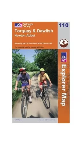 Torquay & dawlish, Newton Abbot OS Explorer Map 110 Sheet map, folded Book The