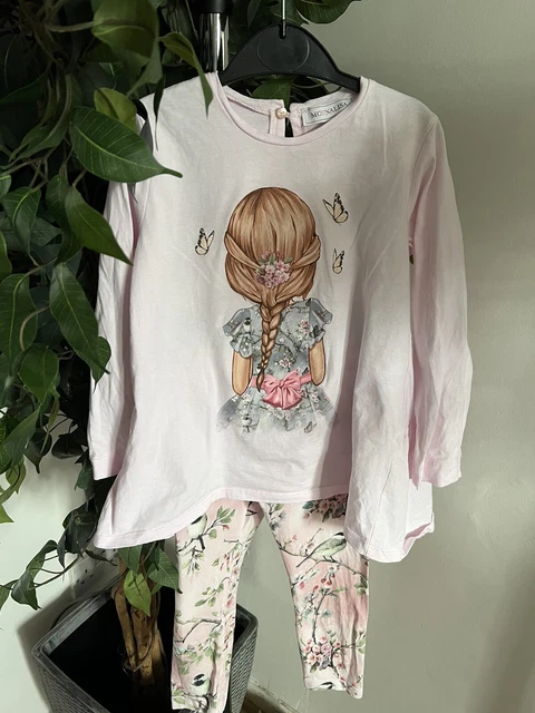 Set outfit bambina 6 anni Monnalisa top e leggings (d*)