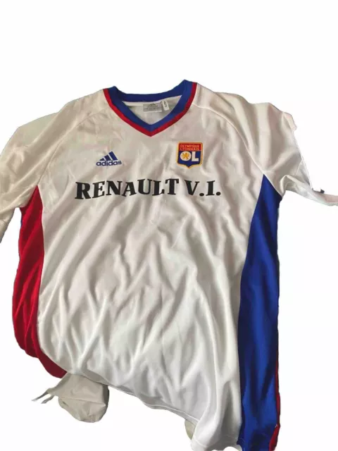 lyon football shirt large