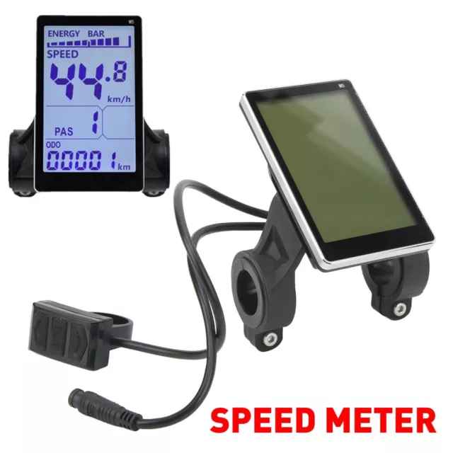 M5 Female Ebike LCD Display 5Pin 24V 36V 48V 60V Electric Scooter Speed Meter