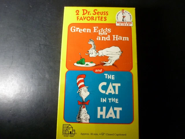 2 DR SEUSS Favorites Green Eggs And Ham The Cat In The Hat Vhs Movie 2 DR SEUSS Favorites Green Eggs And Ham The Cat In The Hat Vhs Movie