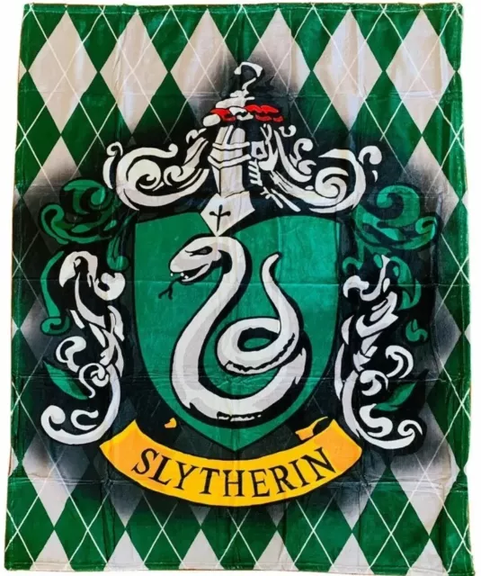 Harry Potter Slytherin Soft Cozy Couch Throw Blanket 50 x 40