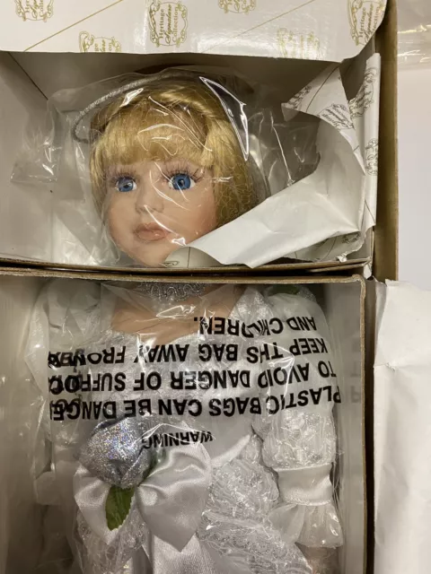 Heritage Signature Collection Angel Porcelain Doll w/wings "Faith"16"  W/ Box