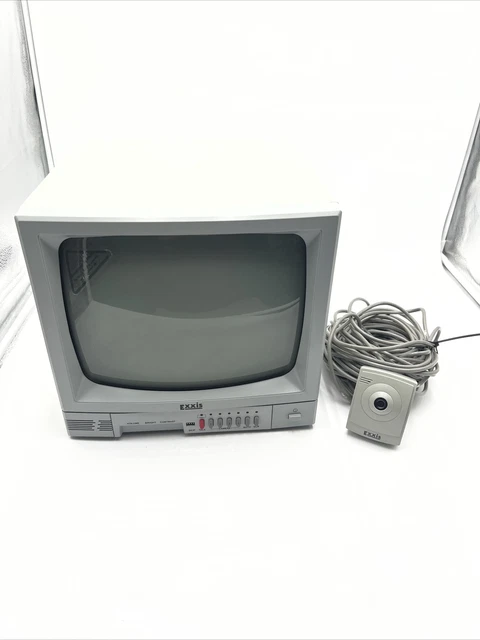 Exxis Observation System ES-12 Crt Tv Camera Ethernet Cord Tested