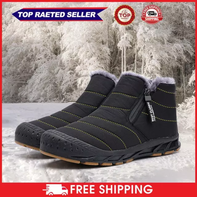 FUR LINED SNOW Boots Short Shaft Boots Lightweight Men for Winter ...