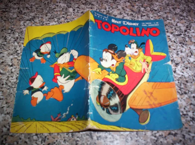 Topolino Libretto N.63 Originale Mondadori Disney 1953