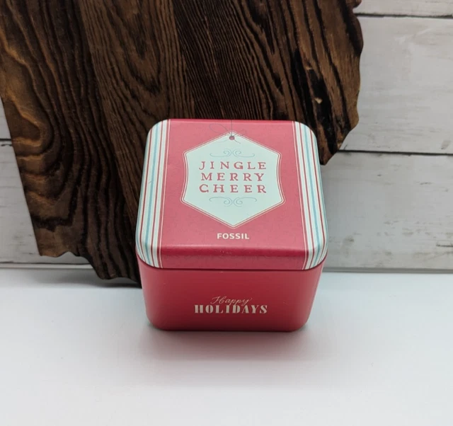EMPTY FOSSIL WATCH Box Tin Retro Design PicClick CA