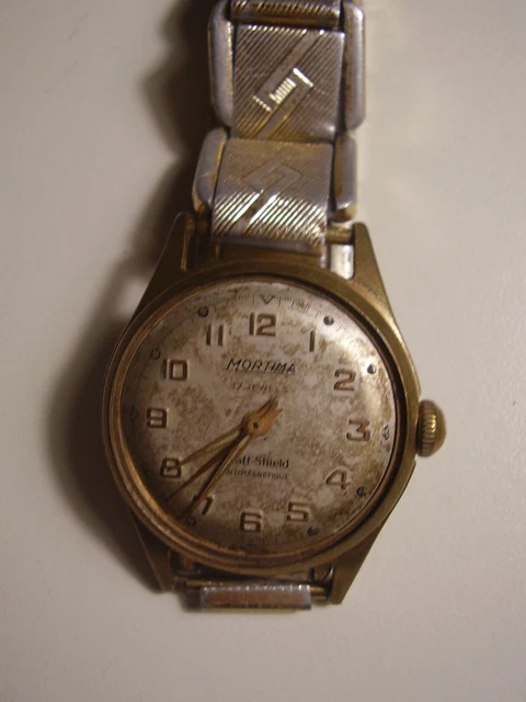 Bergana 17 Jewels Gold montre pour les pièces et la réparation - ne