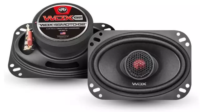 DB Drive WDX MOTO G2 Loudspeakers (4" x 6" - 55W RMS - 2-Way - Pair)