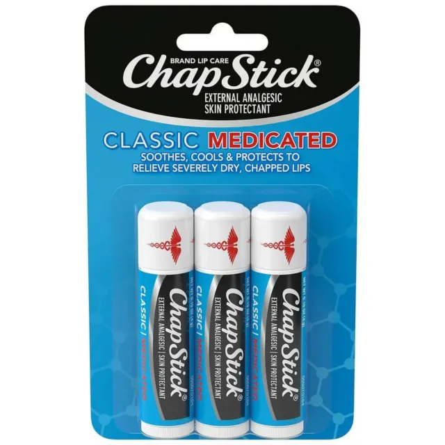 Chapstick Classic Medicated 3 Piece Pack