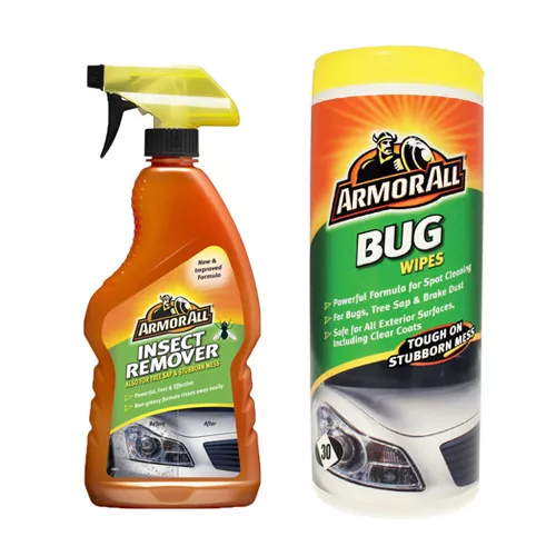 Armorall Insect Bug Tar Tree Sap Stubborn Stain Remover Spray + Wipes Tub Set