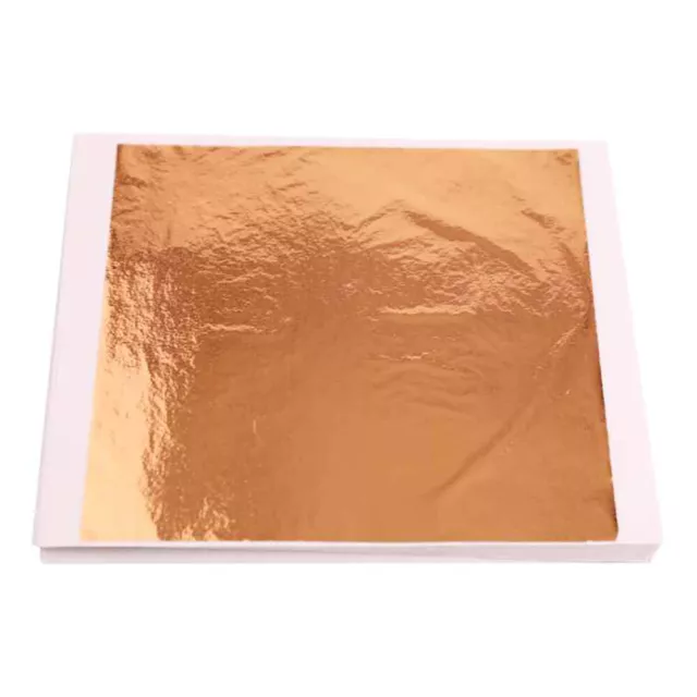 100Pc Gilding Gold Silver Leaf Sheet Book Foil Paper Decorating Art Craft New