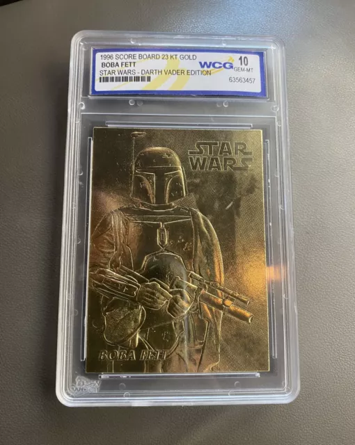 1996 WCG - Star Wars Boba Fett  23KT Gold Darth Vader Limited Edition Card