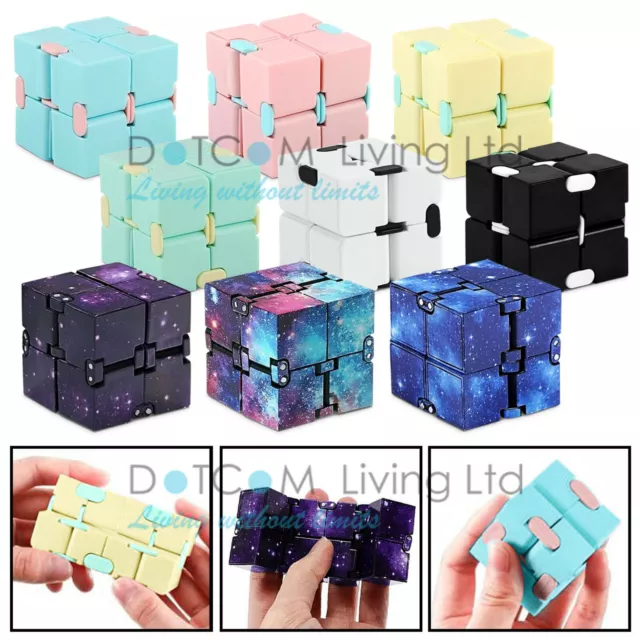 Sensory Infinity Cube Stress Fidget Toys Autism Anxiety Relief Kids Adults Gift