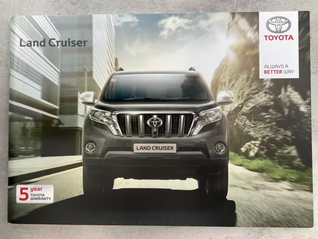 Toyota Land Cruiser UK Market Car Sales Brochure - September 2017