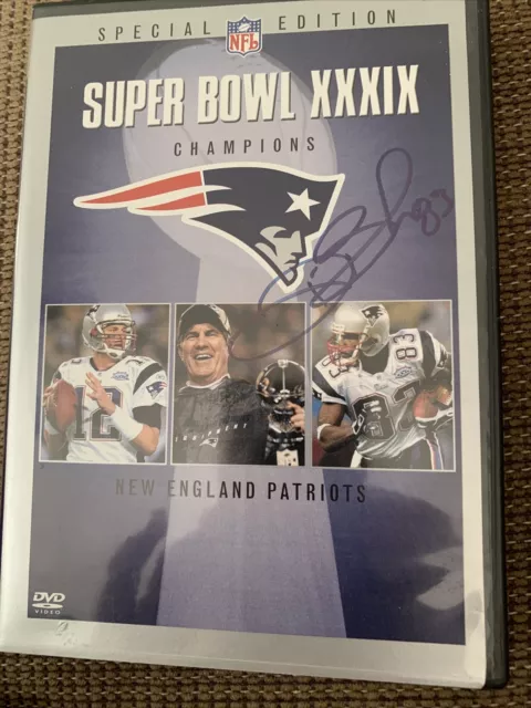 Super Bowl Champions XXXIX NE Patriots DVD Hand Signed By Deion Branch