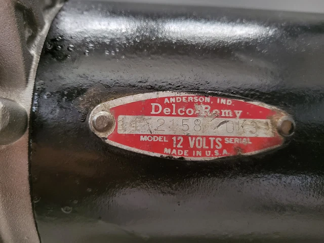 Restaurato Delco Remy Generatore OEM Etichetta #1102158 0K3 Data Codice