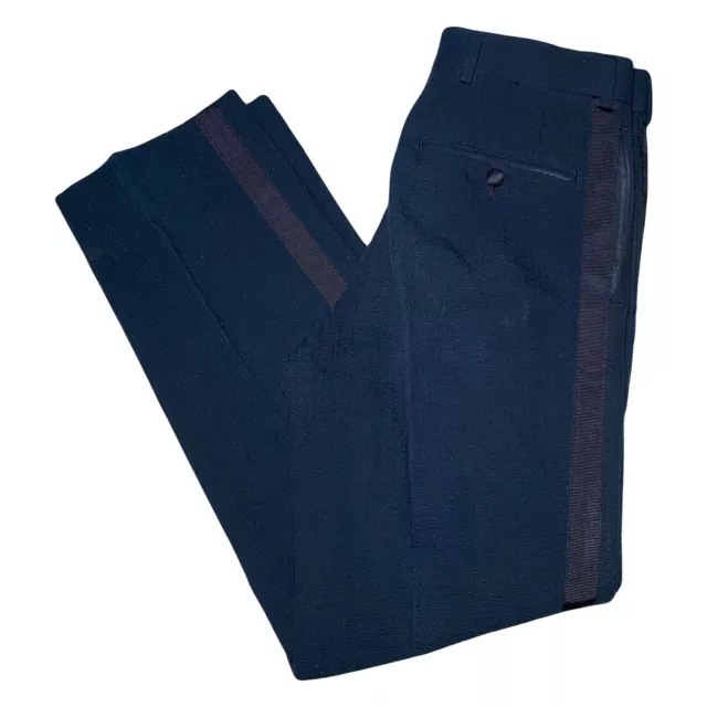 Men’s Brook Brothers Black Fleece Thom Browne Navy Blue Dress Pants Size BB0