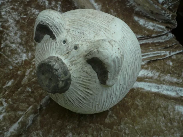 Studio pottery novelty pig ornament