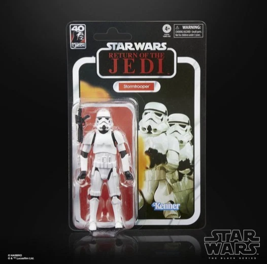 Star Wars Episodio VI 40° Anniversario Serie Nera Stormtrooper 15 cm