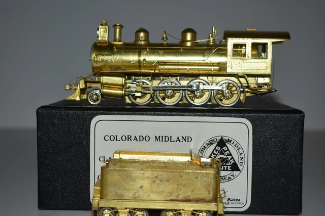 HO Brass Model Train - Hallmark Models Colorado Midland Pikes Peak 2-8-0