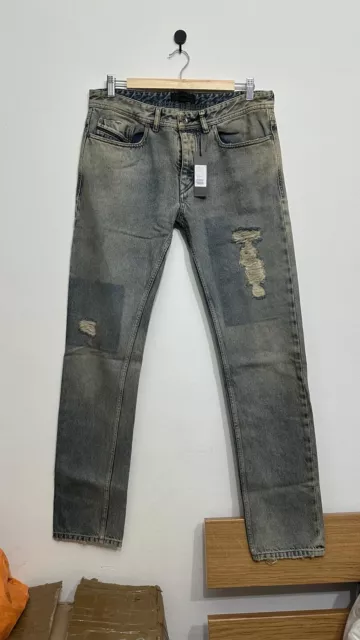 DIESEL BLACK GOLD Mens Denim Casual cotton Jeans Straight Fit Dirty Faded New