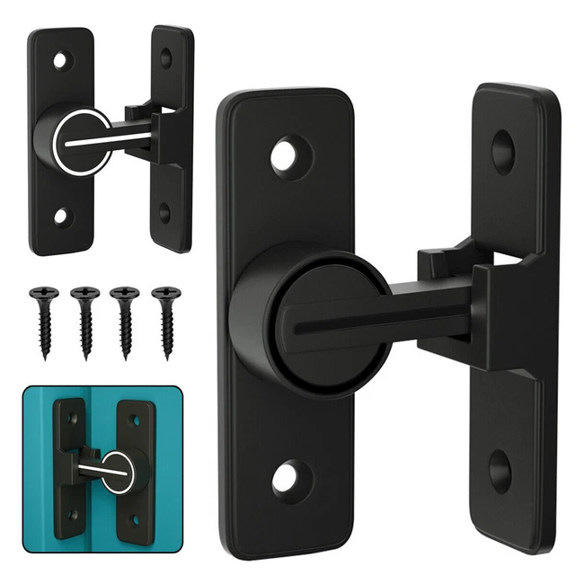 NEW Barn Door Lock Heavy Duty Sliding Barn Door Latch Lock 90 Degree Gate Latch