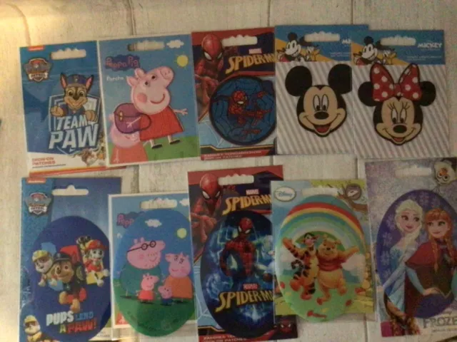 Iron on Patches Varieties Cartoon and Disney Characters