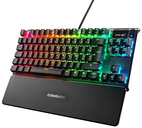SteelSeries Apex 7 TKL - Mechanical Gaming Keyboard - OLED Display - Brown Switc