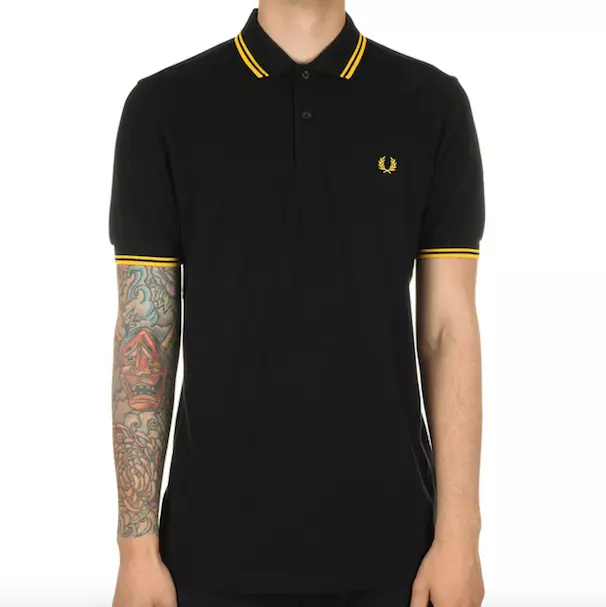 REDUCED STOCK BNWT Fred Perry Mens Black Short Sleeve Polo Shirt