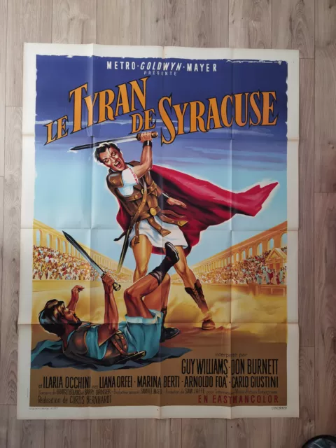 Affiche de cinema - TYRAN DE SYRACUSE (LE) 120x160- Soubie - 1962