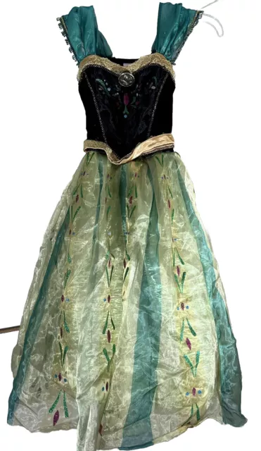 Disney Store Frozen Princess Anna Coronation Dress Up Costume Girls 5/6