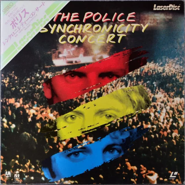 The Police Synchronicity Concert Laserdisc Japan Japanese 1984 mint + Obi