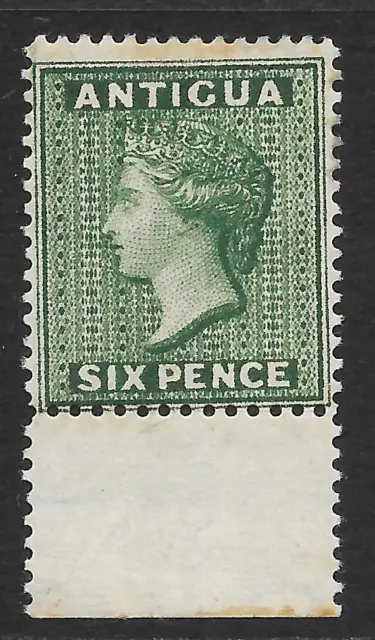 Antigua 1884-87 6d. Deep Green SG 29 (MH)
