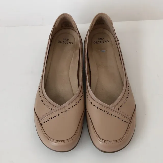 Earth Origins By Earth Tan Leather Loafers Flats Shoes ~ Women's Size 11W