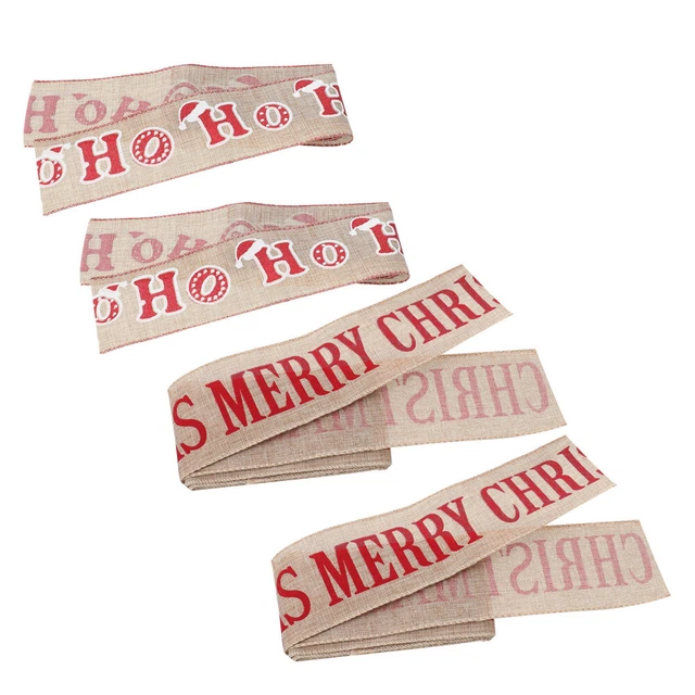 4 rollen von Weihnachten Verpackung Band Diy Bowknot Bänder