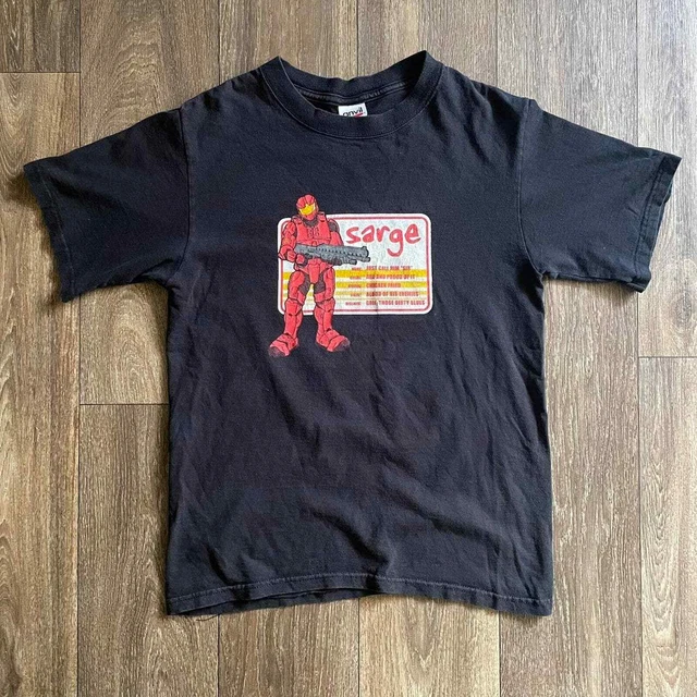Vintage HALO Red Vs Blue Roosterteeth Comedy Web Series Sarge T-shirt Size Small