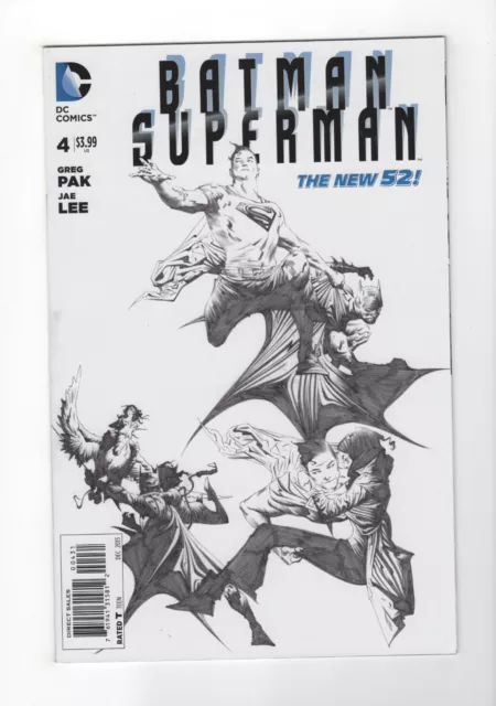 Batman / Superman (DC 2013-2016; New 52) #4 Jae Lee Sketch 1:100 Variant