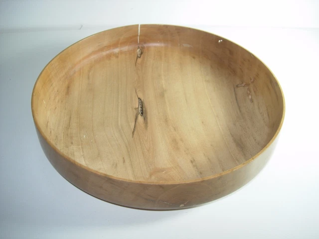 HANDMADE Lathe turned English Walnut wood bowl WOODEN STUDIO ART DISH PLATTER 11