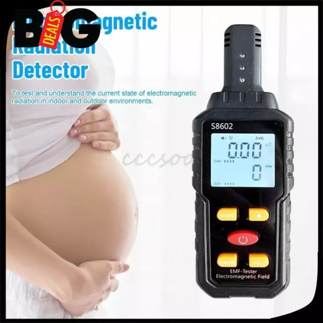 Digital LCD Dosimeter Tester EMF Meter Electromagnetic Radiation Detector