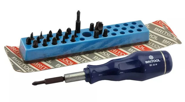 Britool Hallmark Stubby Screwdriver & Bit Set