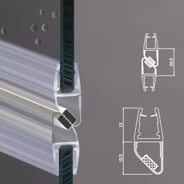 Guarnizione Magnetica Box Doccia Profilo | Vetro 6mm 8mm EC-214