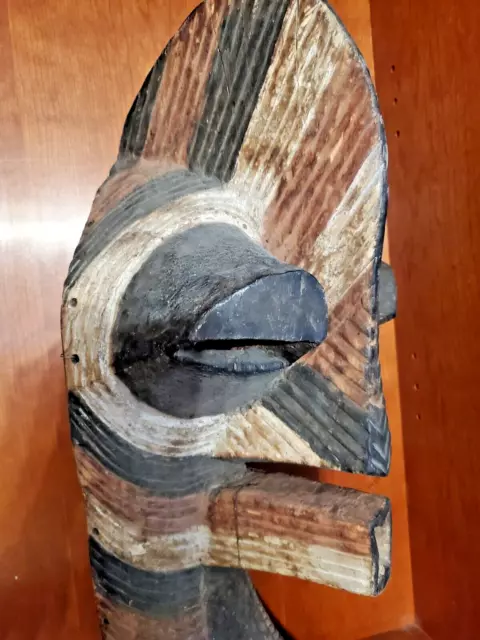 Antique Wooden AFRICAN  KIFWEBE MASK OF THE JONGYE TRIBE 2