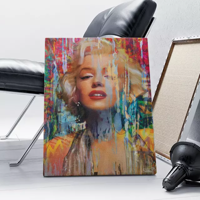 Leinwandbild Marilyn Monroe Abstrakt Mini Mouse Dekoration Wandbild Deko Poster
