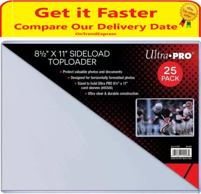 Ultra PRO Photo Document Sideload Toploader 8.5 x 11" Toploaders 25ct